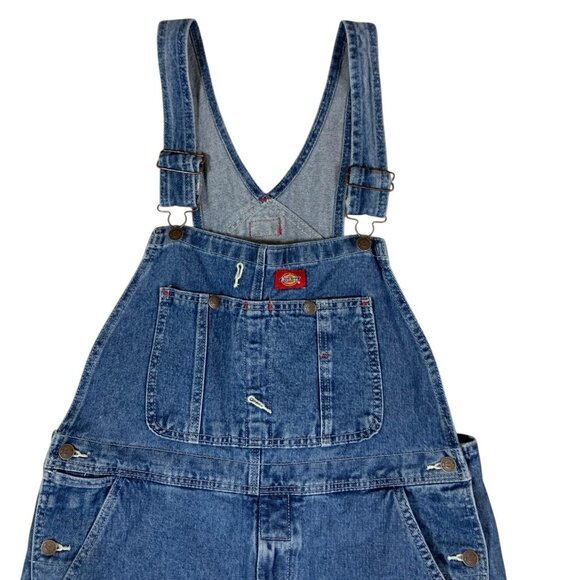 Dickies Classic Blue Denim Overalls - Picture 2 of 7